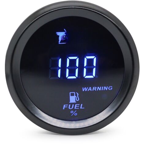 Indicador universal de nivel de combustible para coche, 52 mm (2 pulgadas), pantalla digital, resistencia de 240-33 ohmios, LED azul/rojo, 12 V (1/5)