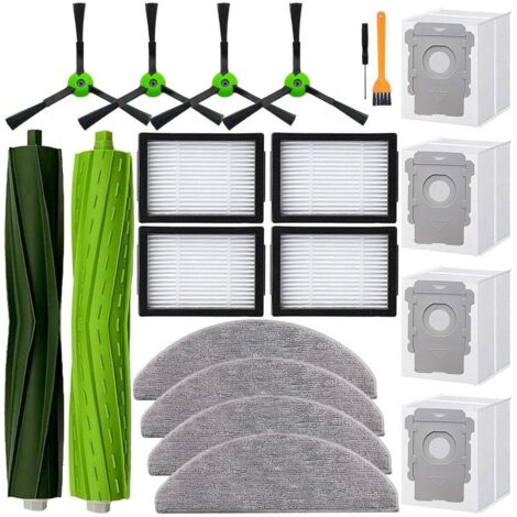 Kit de accesorios compatible con iRobot Roomba Combo i5, Combo j5 y aspiradora: filtros, cepillos laterales y rodillo principal. Repuestos de alta calidad. (1/5)