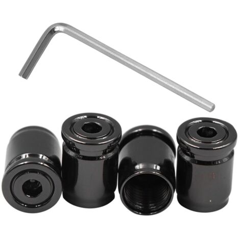 tapas de válvula para neumáticos de coche, bloqueo de válvula de rueda con junta tórica de goma, tapa de válvula universal de acero inoxidable para coches, bicicletas y motocicletas. (1/5)