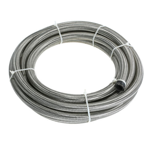 Manguera de refrigeración de aceite trenzada de acero inoxidable AN-6, 1,5 m (1/5)