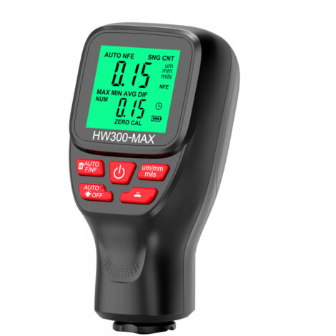 Medidor espesor 0-2000 µm – Digital LCD alta precisión – Para pintura auto y recubrimientos – 3 modos, 3 unidades, puesta a cero