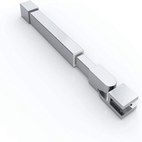 Irovami Barra soporte estabilizador para mampara de ducha Acero inoxidable 304 ajustable 300-450mm para vidrio 6-10mm