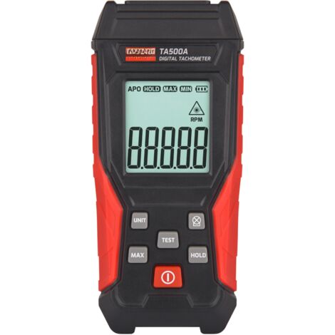 Tacómetro digital sin contacto TASI, mini medidor de RPM, pantalla LCD, tacómetro portátil para motores, tornos y construcción automotriz. (1/5)