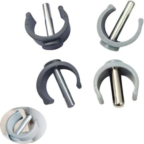 Juego de 4 clips tipo C para andadores plegables, soporte de bloqueo tubular de repuesto para andadores con ruedas, ayuda para la recuperación postoperatoria, bastón, silla, ayuda para ponerse de pie