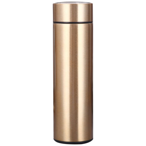 Botella de agua con pantalla LED de temperatura, taza inteligente isotérmica de acero inoxidable 304, botella de agua con doble pared y aislamiento al vacío, taza de regalo portátil para la oficina o (1/5)