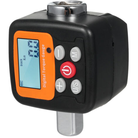 Llave dinamométrica digital ENC-200 con pantalla, comprobador de par, adaptadores de 1/2'', 3/8'' y 1/4'' incluidos, alarma sonora y visual, alta precisión, 4 unidades de par, pantalla retroiluminada. (1/5)