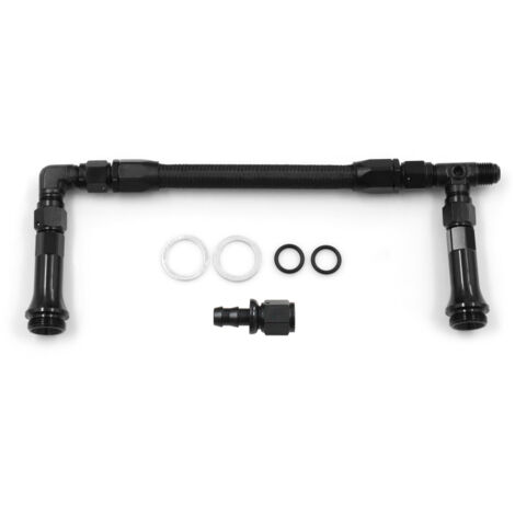 Manguera de combustible AN6 de aleación de aluminio con doble trenzado para carburador Holley 4150, rosca 7/8''-20. (1/5)