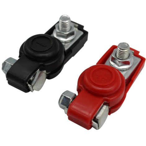 Conector de terminal de batería con abrazadera ajustable para automóviles: conexión rápida, compatible con todos los vehículos. (1/5)
