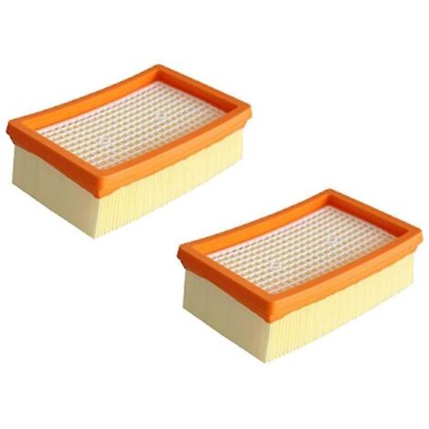 Paquete de 2 filtros HEPA para aspiradoras Karcher MV4 MV5 WD5 (uso en seco y húmedo) 2.863-005.0 (1/5)