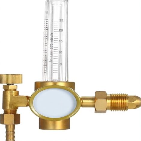 Caudalímetro de argón y dióxido de carbono (CO₂) para soldadura MIG y TIG, válvula reguladora, regulador de gas, reductor de presión, manómetro, accesorio de soldadura (1/5)