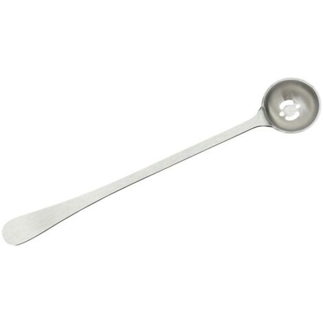 Cuchara pequeña ranurada de acero inoxidable de gran venta para uso doméstico diario, cuchara para aceitunas, cuchara ranurada, utensilios de cocina, cuchara para albóndigas, venta al por mayor de fáb (1/5)