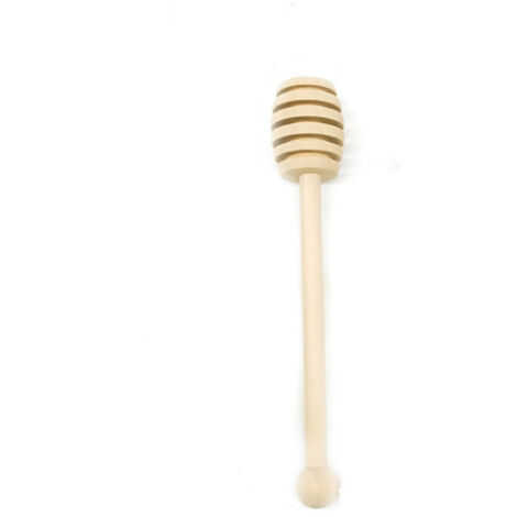 Cuillère à miel en bois d'olivier 15,8 cm – Rainurée, natural, écologique, cadeau idéal pour gourmets (1/5)