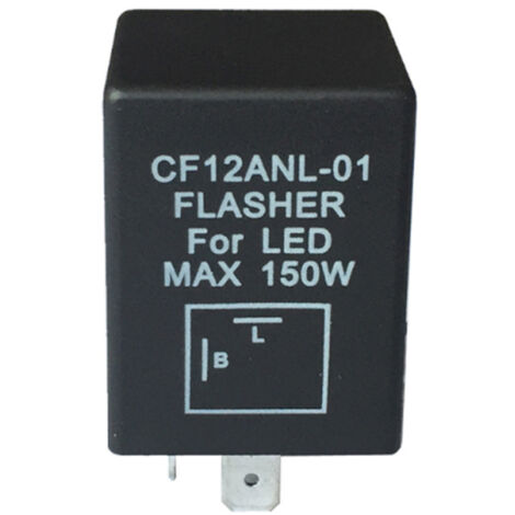 Relé intermitente electrónico LED de 2 pines CF12ANL-01: resuelve el problema del parpadeo rápido de las luces intermitentes. (1/5)