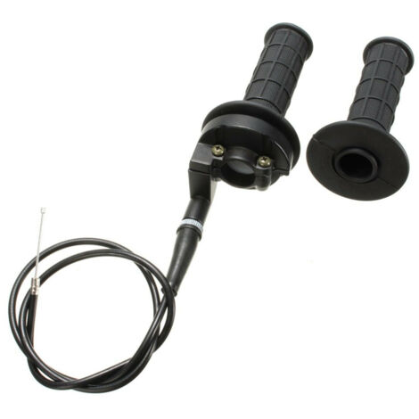 Par de cables de acelerador de manillar de 22 mm con conexión en T para quads, motocicletas todoterreno y minimotos. (1/5)