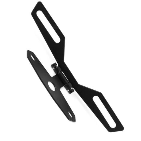 Soporte plegable para matrícula con luz trasera – Para motocicleta y quad, fácil instalación (1/5)