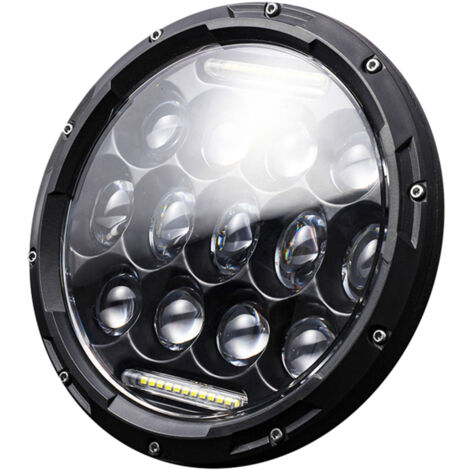 Faro LED de 7 pulgadas para coche y motocicleta, 200 W, 6000 K, resistente al agua IP67, luces de circulación diurna/luces de cruce/luces de carretera (1 unidad). (1/5)