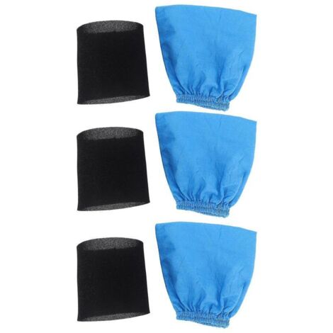 Bolsas filtrantes textiles para filtros de espuma húmedos y secos compatibles con Karcher MV1 WD1 WD2 (1/5)