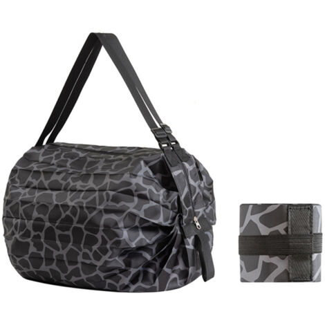 Bolsa de compras plegable, bolsa reutilizable, bolsa de compras de nailon lavable y ecológica. (1/5)