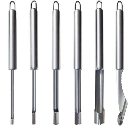 Colador acero inoxidable plateado para frutas y verduras – Multifuncional, escurridor de cocina (1/5)