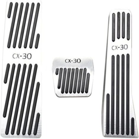 Juego de 3 piezas de aluminio que incluye pedal de freno, pedal de acelerador y reposapiés para Mazda 3 CX-30 CX30 2019 2020