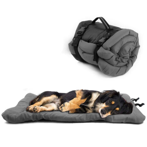Colchoneta plegable para perros, impermeable y portátil, para perros pequeños, medianos y grandes. Colchoneta enrollable para perros, ideal para viajes, el hogar y exteriores (90 x 60 cm). (1/5)