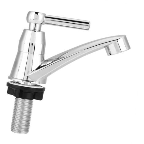 Grifo monomando de agua fría fabricado en plástico ABS para lavabo de baño y fregadero de cocina (recto G1/2) (1/5)