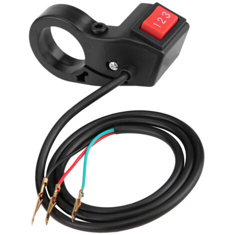 Control de velocidad eléctrico de 3 velocidades con manillar de 22 mm (7/8 pulg.) para motocicleta, bicicleta eléctrica y scooter. (1/5)