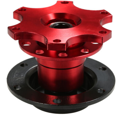 Kit de montaje de liberación rápida para volantes de coche, adaptador rojo universal para bujes de competición, kit de montaje de liberación rápida (1/5)