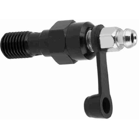 Tornillo de purga del cilindro maestro de la pinza de freno de motocicleta M10x1.0 mm, tapa antipolvo negra. (1/5)