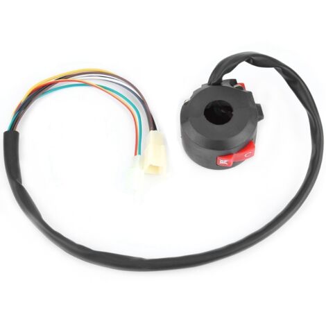 Interruptor de encendido/apagado/arranque izquierdo para motocicletas, quads y vehículos todo terreno de 50 cc/110 cc. (1/5)