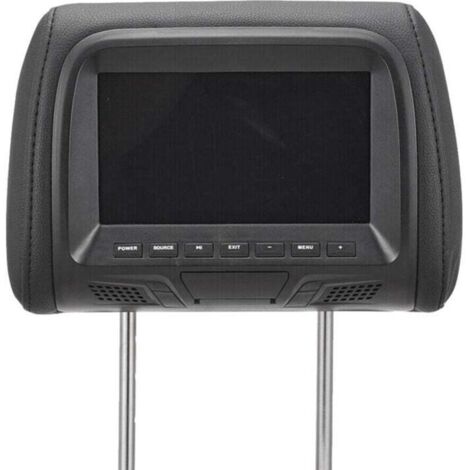 Écran de moniteur universel pour appui-tête de voiture 7 pouces pour siège arrière noir (1/4)