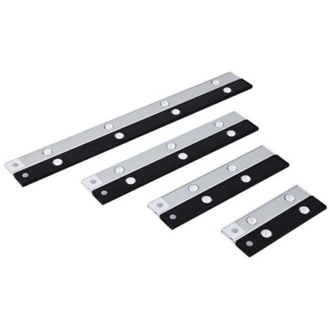 Applique murale d'intérieur longue 40 cm, 40 W, LED noire, intensité variable 3 000-6 500 K, idéale pour un salon (1/4)