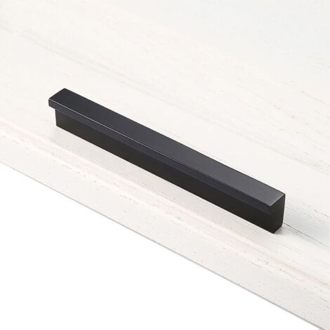 Boutons et poignées de meubles,2x 90° L Boutons de portesTiroir Placard Intérieure Meuble Tirer, 128mm, Aluminium (1/5)