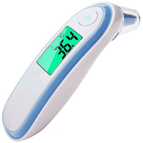 thermomètre numérique à infrarouge pour usage domestique, sans contact, avec écran LCD, pour bébé et adulte, mesure (1/5)