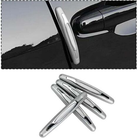 Paquet de 4 bandes de pare-chocs de voiture, protection des bords de rétroviseur de voiture anti-rayures, protections de porte latérales de voiture anti-rayures pour tous les véhicules (g (1/4)