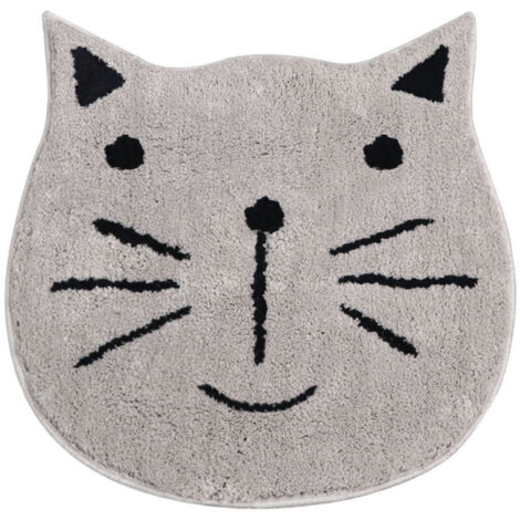 Tapis antidérapants de salle de bains de chat de bande dessinée nordique Tapis de sol antidérapants de cuisine et de salle de bain Tapis de sol lavables en machine Tapis de porte6060CM (1/3)