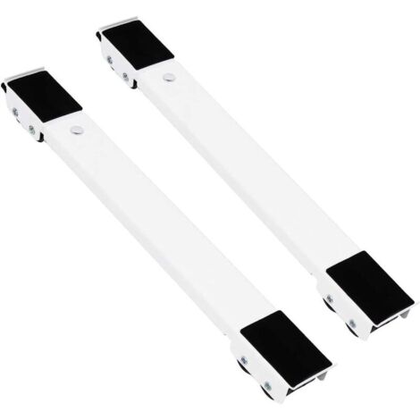 Support de Machine à Laver Meuble de Base de réfrigérateur Mobile, réglable, avec Serrure Fixe, antidérapant Base avec 24 Roues, adapté au sèche-Linge, Machine à Laver, réfrigérateur, etc(46cm x5cm x4 (1/5)