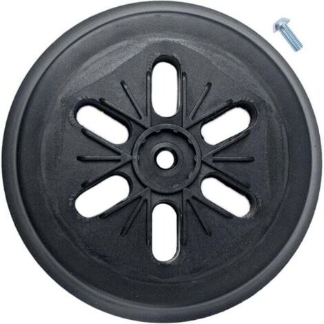 Patin de ponçage compatible avec ponceuse orbitale à turbine Bos-ch Gex 150 AC, PEX 15 AE, GEX 150 (diamètre 150 mm, avec vis) (1/4)