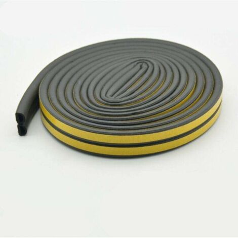 Bande d'étanchéité de la fenêtre et de la porte joint de fenêtre coupe-vent isolation acoustique chaude alliage d'aluminium verre de sécurité cadre de porte bande antichoc autocollante 6M (96mm joint (1/4)