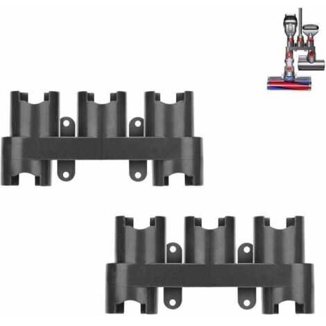2pcs Support Mural pour Dyson V11 V10 V8 V7 Aspirateur, Montage Mural Docks Station Support de Rangement des Accessoires pour Dyson Cyclone V10 V11 V8 V7 SV12 Série (avec Le Paquet de pi (1/4)