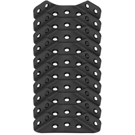 Lot de 10 connecteurs d'angle universels pour meubles, étagères, armoires, tables (1/4)