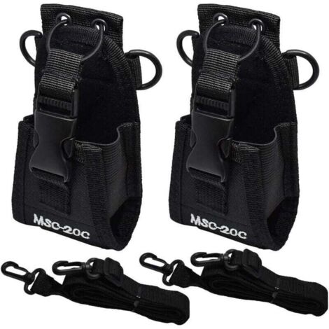 2 PCS Étui pour Radio en Nylon Universel Sac pour Talkie Walkie Multifonctionnel Pochette Radio Tactique 13.5 8 4.5cm pour Téléphone GPS Talkie-Walkie (1/4)