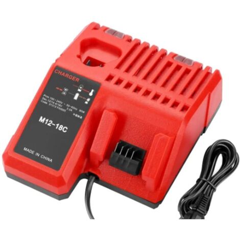 12 / 14.4 / 18V 3.0A Milwakee Double Chargeur,Chargeur de batterie au lithium-ion rapide - Prise UE (1/4)