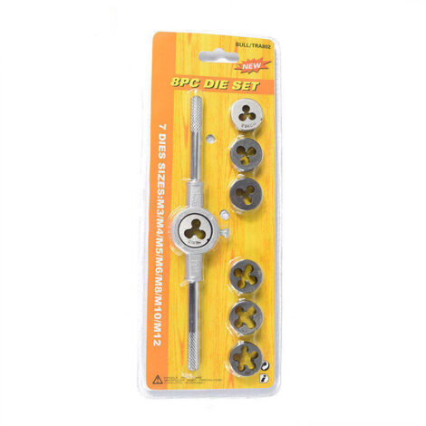Jeu de clés à molette multifonctions, jeu de clés à molette, jeu de tarauds à vis, Kit d'outils manuels de coupe , 8pièces (1/5)