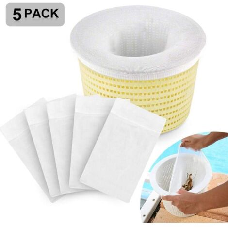 Skimmer Piscine Skimmer Lot de 5 paires de chaussettes de skimmer pour piscine, skimmer de piscine, de skimmer pour piscine, de skimmer de panier, de filtre, de feuilles d'huile, de insectes (1/5)