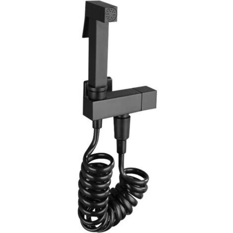 Vtizikl Held Bidet Pulvérisateur Cuivre multifonction noir main Bidet mural Toilette tuyau Valve Bracketing salle de bains Nettoyage emboîtable Bidet pour Home Hôtel (1/5)