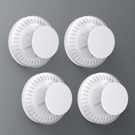 Crochets muraux à ventouse, crochets muraux à ventouse en plastique avec une grande résistance, ensemble réutilisable de 4 crochets à serviettes couronne pour salle de bain/cuisine/bureau (1/4)