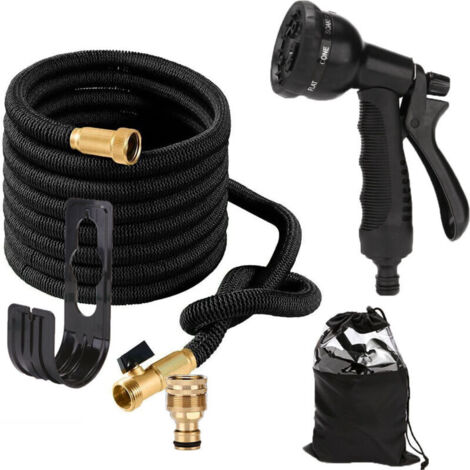 Pistolet D'arrosage 8 Fonctions Pulvérisateur Réglable,Tuyau Arrosage Embout Pour Irrigation de Jardin et Des Plantes/Lavage de Voiture(noire) (1/5)