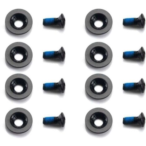 Lot de 16 vis M6 pour fixation de snowboard, 1 jeu de vis fixes pour snowboard, accessoires de ski pour fixations de snowboard, 8 vis, 8 rondelles (1/4)