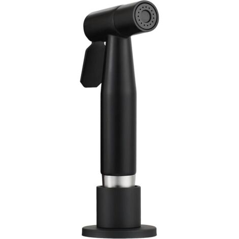 Robinet Cuisine Douchette Extractible Acier Inoxydable Douchette Evier Cuisine avec Tuyau 1.5m, Douchette Cuisine Kit Complet Noir, WS030CF (1/5)